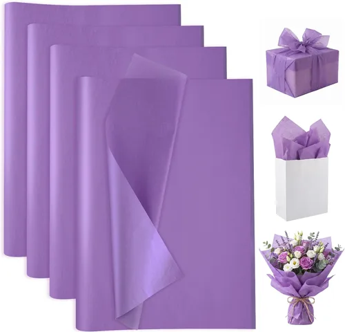 Miniatura 14 de woric 160 hojas de papel de seda rosa para bolsas de regalo de 20 x 14 pulgadas, papel de seda de envoltura a granel para manualidades