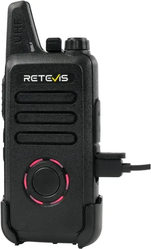 Miniatura 13 de Retevis RT22S Walkie Talkies para adultos, radio de 2 vías con auricular, pantalla de canal, recargable, radio bidireccional FRS portátil, mini