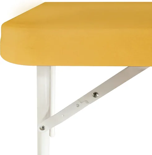 Miniatura 39 de Mantel elástico para mesa auxiliar de cóctel, ajustable de elastano, tamaño pequeño, para mesa auxiliar, 24 x 24 pulgadas, color beige