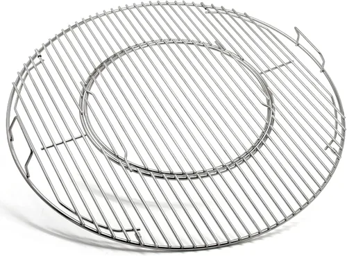Miniatura 7 de Rejillas de cocina de hierro fundido 8835 de 21.5 pulgadas para Weber Master-Touch de 22.5 pulgadas, ahumador de carbón de 22.5 pulgadas, hervidor