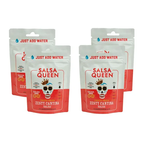 Miniatura 14 de Salsa Queen Salsa gourmet de chile rojo liofilizado Ingredientes frescos Vida útil de más de 3 años No necesita refrigeración Vegana