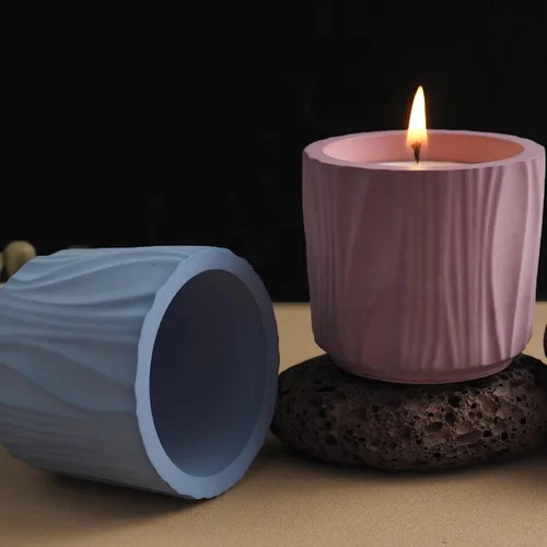Miniatura 6 de Moldes redondos para tarros de velas, moldes de silicona cilíndricos creativos, moldes de fabricación de botellas redondas de hormigón para soporte