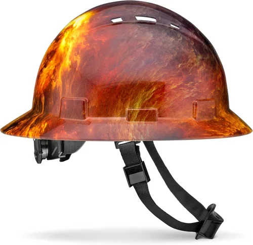 Miniatura 13 de Casco de ala completa actualizado, ventilado, acolchado, aprobado por la OSHA Tipo 1 Clase C para trabajos de construcción, cascos de construcción