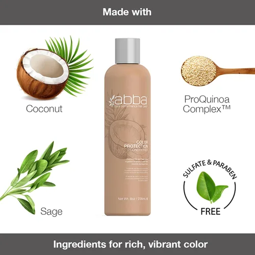 Miniatura 3 de ABBA - Acondicionador de protección de color puro - Aceite de coco y salvia