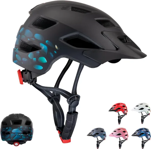 Miniatura 13 de SIFVO - Casco de bicicleta para niños y niñas, casco de bicicleta con visera genial para niños de 5 a 14 años, casco de bicicleta para niños, casco