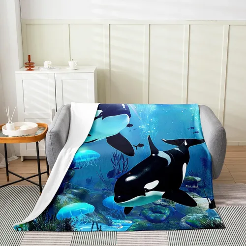 Miniatura 24 de Manta de excavadora para niños, manta de tractores y camiones de maquinaria, manta de forro polar de vehículo de construcción para niños, manta