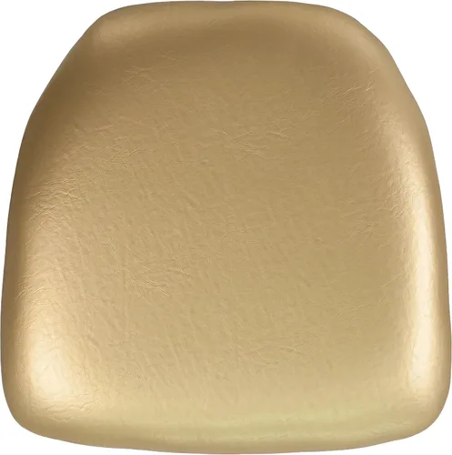 Miniatura 5 de Flash Furniture Cojín para silla Chiavari de vinilo negro duro