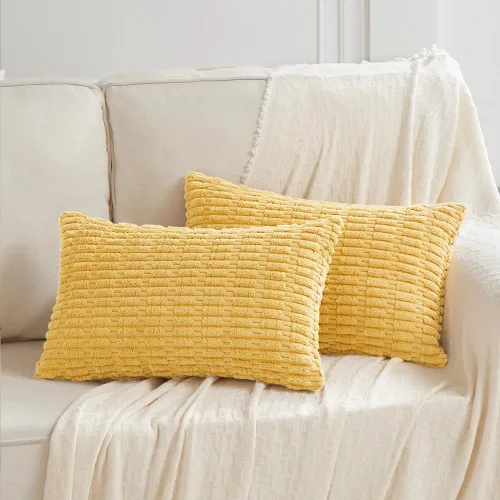 Miniatura 77 de Fancy Homi - Paquete de 2 fundas de almohada decorativas estilo bohemio de 16 x 16 pulgadas para sala de estar, sofá, cama, funda de cojín cuadrada