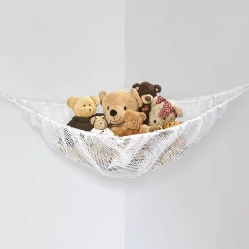 Miniatura 9 de MAQIHAN Red o hamaca para animales de peluche, ideas de almacenamiento para peluches, osos de peluche y juguetes, soporte organizador de esquina