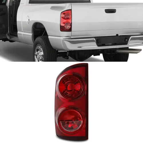 Luz Trasera Izquierda Compatible con 2007 2008 Dodge Ram 1500/07 08 09 Ram 2500 3500 Luz de Freno Trasera rojo ((Red - L)