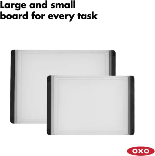 Miniatura 6 de OXO Good Grips - Escurridor de ensalada grande de 6.22 cuartos + Set de 2 piezas de tablas de cortar