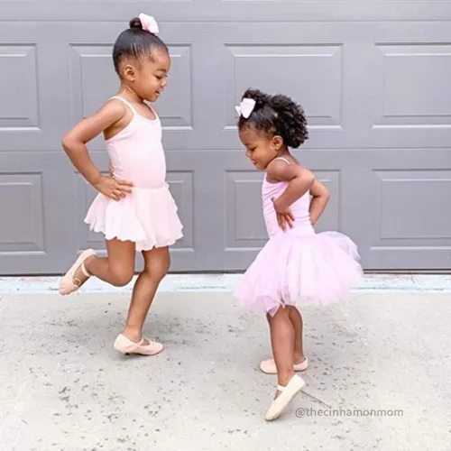 Miniatura 6 de Stelle - Vestido de bailarina para niña, con leotardo, estilo canesú, para gimnasia o ballet (para niñas pequeñas y grandes)