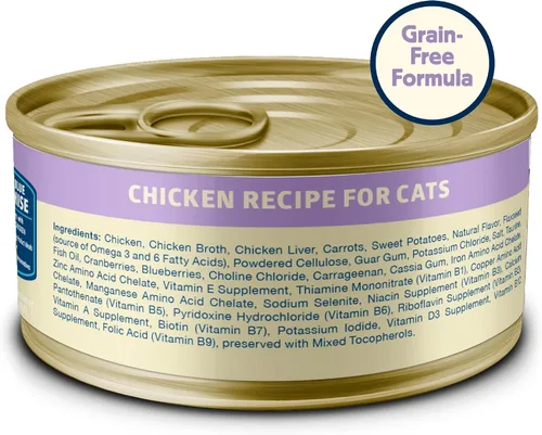 Miniatura 3 de Blue Buffalo Freedom Grain Free - Alimento húmedo natural en paté para adultos, pollo de interior, latas de 12.5 onzas (paquete de 12)