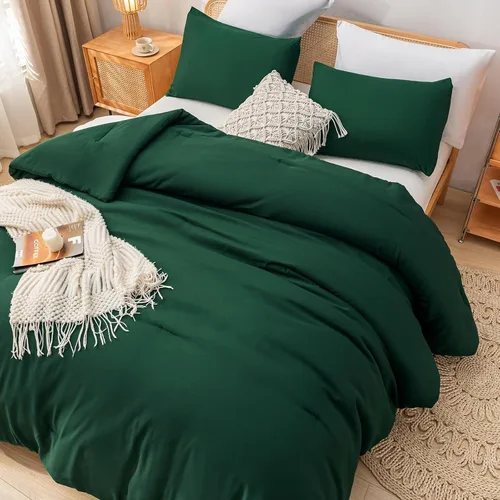 Miniatura 19 de Juego de edredón Beige de weigelia, estilo bohemio, tamaño individual, con edredón en crema y 1 funda de almohada - Juego de cama suave y ligero