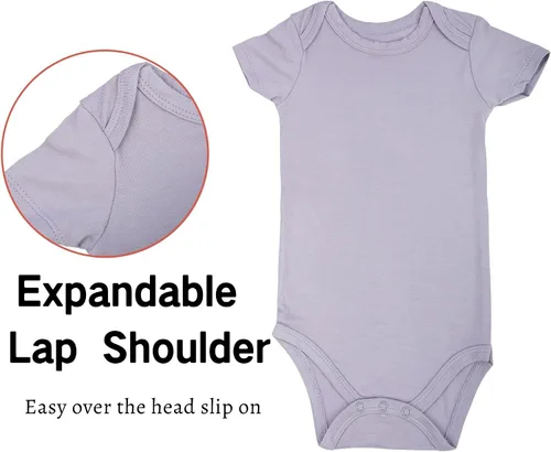 Miniatura 30 de GUISBY Body de manga corta para bebé, rayón de verano, recién nacido, niños y niñas, 0-24 meses