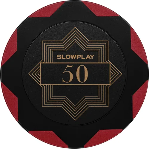 Miniatura 18 de SLOWPLAY Nash Clay - Fichas de póquer, 0.49 oz de compuesto de arcilla pesada, 1.575 in a granel, paquete de 50 con denominación de 100