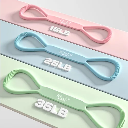Miniatura 7 de PROIRON Figure 8 Resistance Bands with Handles Exercise Band Stretch Bands for Yoga arm Chest and Shoulder Stretch 8 Shaped Resistance Band for Women