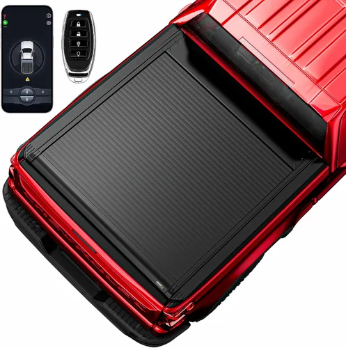 Miniatura 20 de ONINE Cubierta rígida retráctil Pull-Lock-Go para Ford Maverick 2022-2025 con caja de 4.6 pies (54.4 pulgadas), aluminio negro mate, compatible