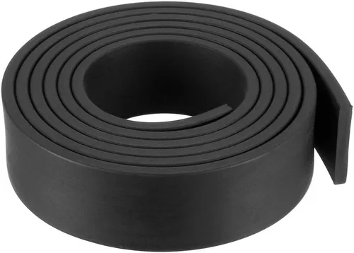 Miniatura 52 de uxcell Tira de sello de goma rectangular maciza, 0.197 in de ancho, 0.118 in de grosor, 3.3 ft de largo, color negro