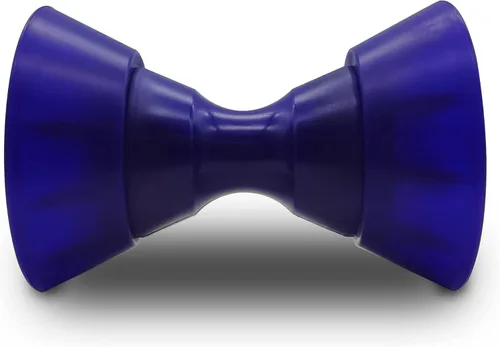 Ensamblaje de rodillo de campana de arco de remolque de barco de 4 pulgadas con eje de 1/2 pulgada para soporte de 4 pulgadas, poliuretano Azul