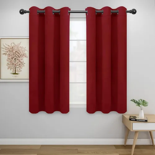 Miniatura 297 de Easy-Going - Cortinas opacas para dormitorio, aislamiento térmico sólido con ojales, cortinas de ventana para reducción de ruido, cortinas