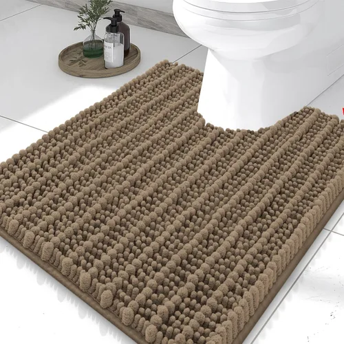 Miniatura 326 de Smiry Alfombras de Baño 24x16 pulgadas, Alfombras de Baño de Chenilla Extra Suaves y Absorbentes, Respaldo de Goma Antideslizante, Lavable a Máquina