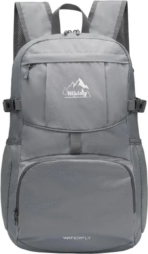 Miniatura 15 de WATERFLY Mochila de senderismo plegable: mochila de día de 25L ultra ligera para mujer y hombre - pequeña mochila plegable compacta para deportes al