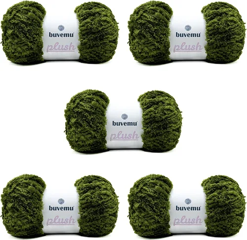 Miniatura 38 de Hilo de Pelo Sintético Super Suave y Grueso, Súper Suave y Esponjoso para Tejer, Crochet y Manualidades, 100 Gramos (3.53 Onzas) 109 Yardas