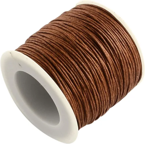 Miniatura 9 de Cordón de algodón encerado de 100 yardas, hilo de algodón trenzado naranja oscuro, cuerda de cuentas trenzada, cuerda para collar, pulsera, collar