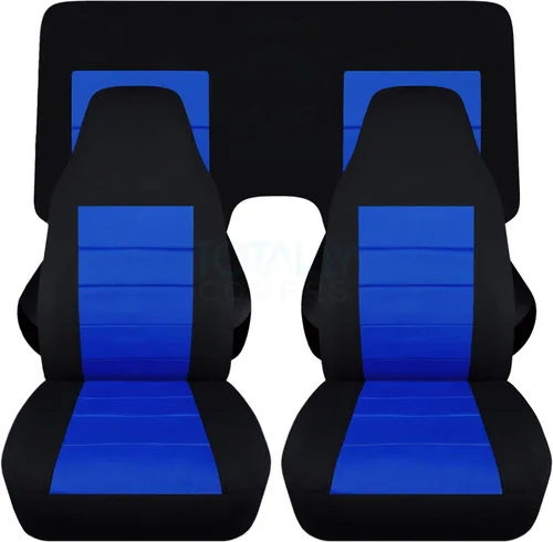 Miniatura 11 de Totally Covers Compatible con cubiertas de asiento para Chevy Camaro 1982-1992: Negro - Juego completo (23 colores) Cupé/Convertible Banco