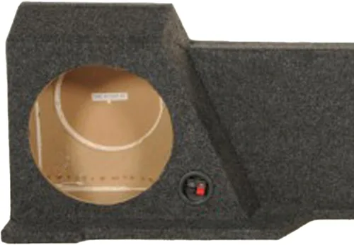 Miniatura 4 de Q Power Caja de subwoofer doble Downfire de 10 pulgadas, subcaja compatible con Chevy Silverado XCab y GMC Sierra XCab 2007-2013