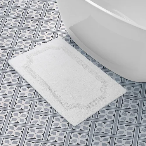 Miniatura 12 de Laura Ashley - Tapete de baño reversible de algodón, decoración de baño de alta calidad, lavable a máquina, altamente absorbente, 17 x 24 pulgadas