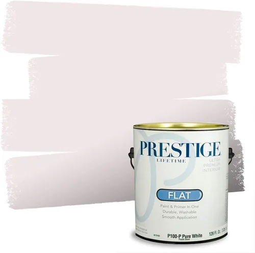 Miniatura 28 de PRESTIGE Pinturas de pintura interior e imprimación en uno, 1 galón, plano, combinación comparable de Sherwin Williams* Kimono Violet*
