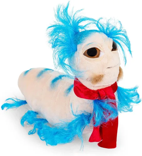 Miniatura 2 de Toy Vault El Gusano del Laberinto de Peluche (14 pulgadas), Lindo Peluche de Animal Relleno, con Licencia de Jim Henson Productions