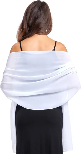 Miniatura 52 de Chales/mantones de gasa suave para vestidos, accesorios de mujer