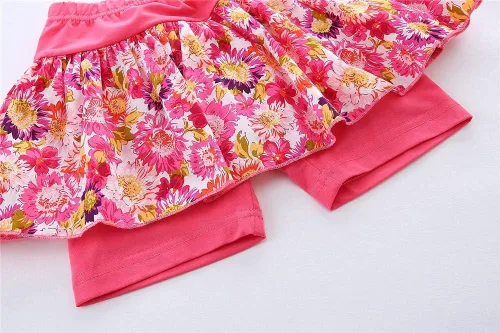 Miniatura 7 de Mud Kingdom Conjunto de 2 piezas con falda y pantalones cortos para niñas de 9 meses a 9 años