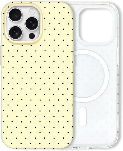 Miniatura 43 de Hython Funda para iPhone Air, diseño estético de lunares lindos, funda simple de 6.5 pulgadas, delgada, antiarañazos, parachoques de TPU suave, a