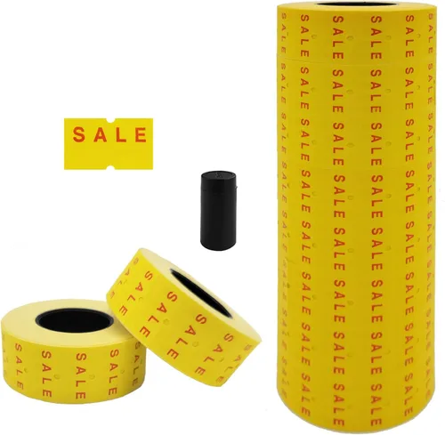 Miniatura 19 de Motex 1 línea en blanco - 10,000 etiquetas verdes en blanco para pistolas de precio y fecha, compatibles con MX-5500 y pistolas Perco de 1 línea