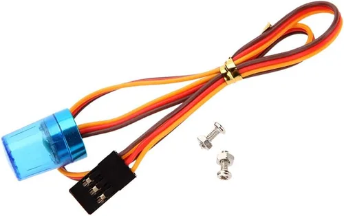 Miniatura 18 de LED Strobing Luz intermitente giratoria 0.354x0.591 in Lámpara para RC Modelo Policía Bomberos Ambulancia Coche Camión Iluminación (amarillo)
