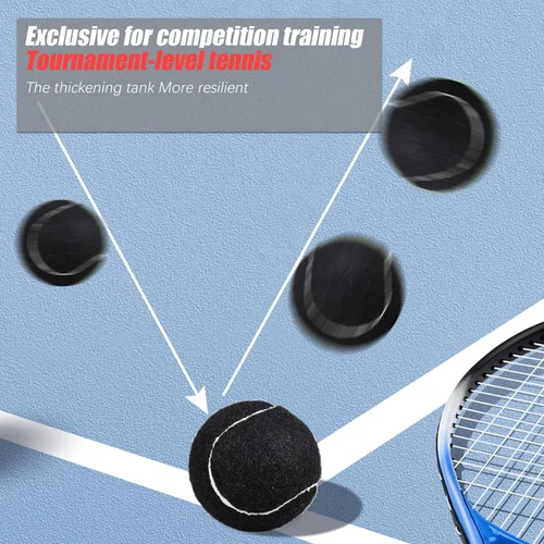 Miniatura 5 de GKK Paquete de 27 pelotas de tenis, pelota de tenis de entrenamiento sin presión, pelotas de tenis a granel para jóvenes, principiantes, mascotas