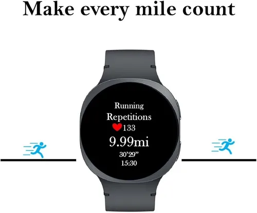 Miniatura 3 de Samsung Galaxy Watch 8 (2025) Buletooth Smartwatch, modelo internacional, seguimiento de fitness y sueño, monitor de frecuencia cardíaca, compatible