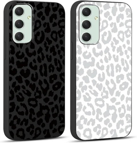 Miniatura 71 de 2 Pack Funda con lindo estampado de chita para Samsung Galaxy S22 Ultra 5G de 6.8", Fundas con patrón de leopardo de lujo, diseño de silicona suave