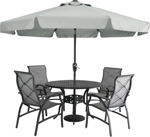 Miniatura 17 de MASTERCANOPY Sombrilla de Patio Valance para Mesa de Exterior Market - 8 Varillas (9 pies, Turquesa)