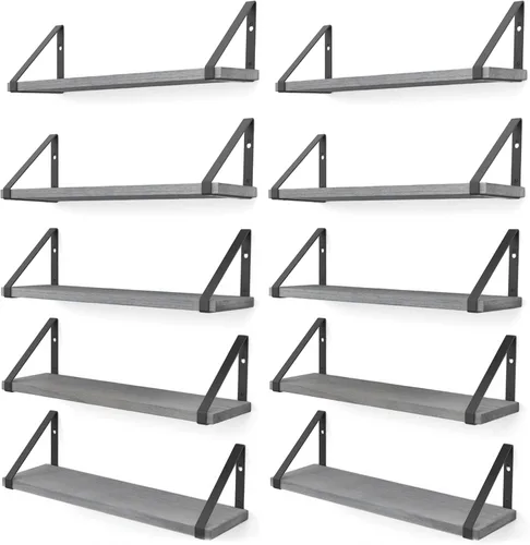 Miniatura 17 de Wallniture Ponza - Estante flotante de pared de 17 x 4.5 pulgadas, estantes pequeños de madera para almacenamiento en la pared, estante montado