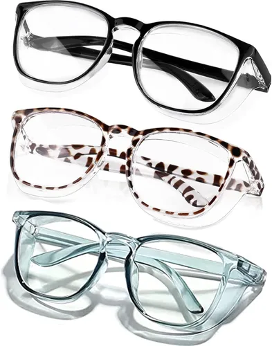 Miniatura 34 de SQIMZAR - Lentes de seguridad para mujeres, para enfermeras, lentes protectores, lentes de seguridad antivaho Púrpura claro+rosa claro