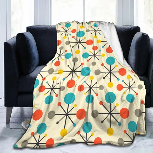 Miniatura 14 de Divertida y colorida manta hippie de paz y amor, mantas suaves de franela manta para cama acogedora y ligera de felpa regalos para mujeres, hombres