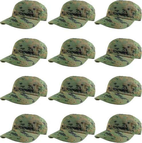 Miniatura 62 de Gelante Gorras de béisbol 100% algodón liso en blanco tamaño ajustable al por mayor a granel de 12