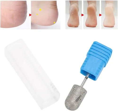 Miniatura 6 de Broca de cono de pedicura, pedicura de acero inoxidable, pedicura, callos de pie, lijado, cabeza, pies, limar las uñas para pulir y reparar la piel