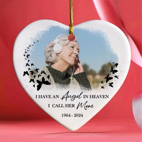 Miniatura 23 de Adorno de cristal conmemorativo personalizado – Pérdida de papá, mamá, tío, regalo de condolencia de condolencia, en memoria amorosa, recuerdo
