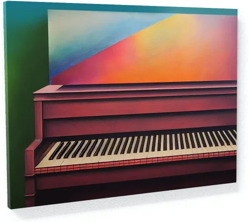 Sense Canvas Piano 1 - Lienzo decorativo para decoración del hogar, póster pequeño de 16 x 12 pulgadas, 0.75 pulgadas
